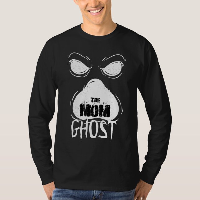 The Mom Ghost Spooky Halloween Matching Family Cos T-Shirt (Front)