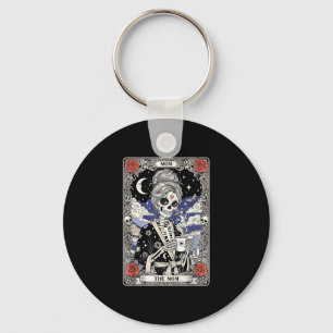 The mom tarot card skeleton vintage gothic mother keychain