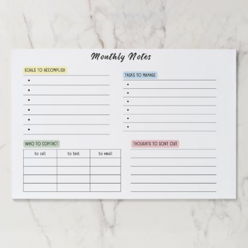 The Moment Co Desk Pad _ Monthly