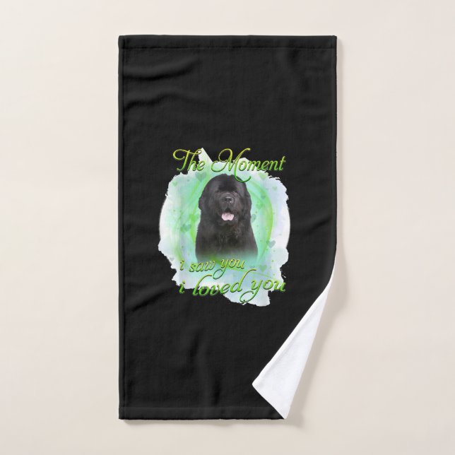 The Moment I Saw You I Loved You Dog Gift Hand Towel (Hand Towel)