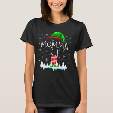 The Momma Elf Christmas Family Matching T-Shirt