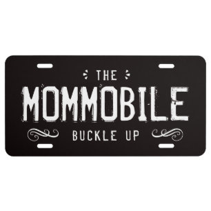 The MOMMOBILE Fun License Plate for MOM