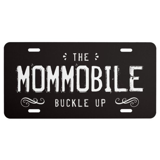 The MOMMOBILE Fun License Plate for MOM