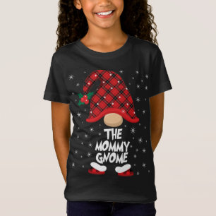 The Mommy Gnome Buffalo Plaid Christmas Matching F T-Shirt