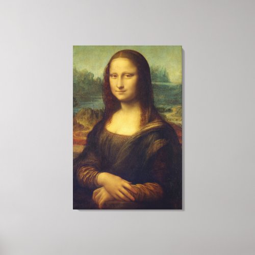 The Mona Lisa By Leonardo Da Vinci Canvas Print