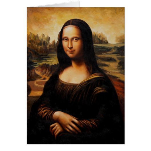 The Mona Lisa by Leonardo Da Vinci Cards (Front)