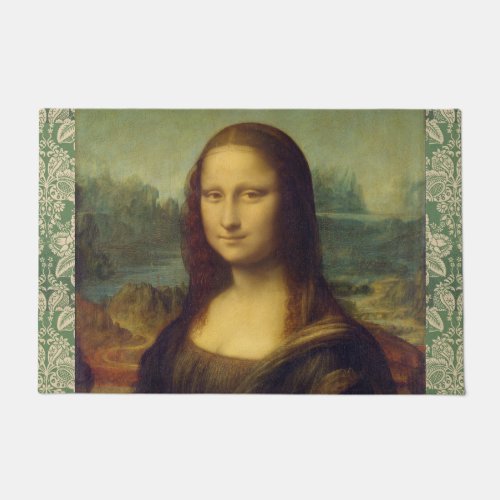 The Mona Lisa By Leonardo Da Vinci Doormat