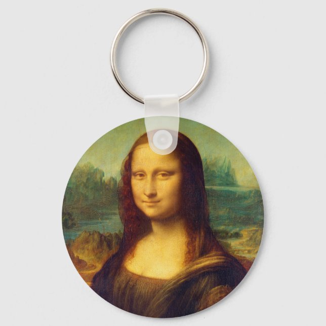 The Mona Lisa by Leonardo Da Vinci Keychain (Front)