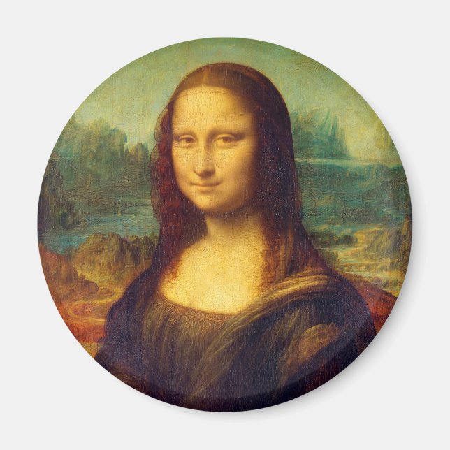 The Mona Lisa by Leonardo Da Vinci Magnet (Front)