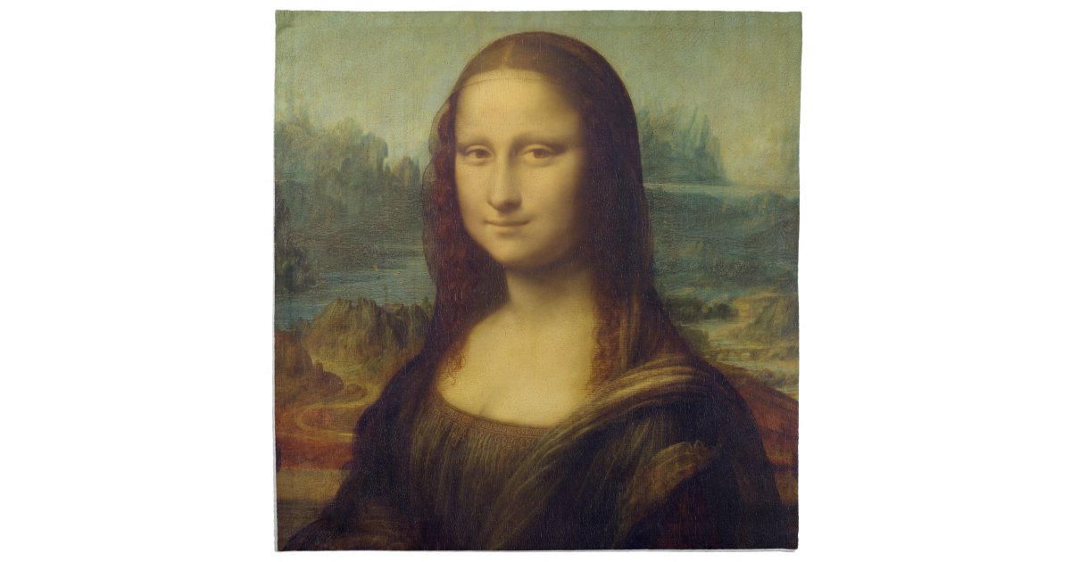 The Mona Lisa By Leonardo Da Vinci Napkin | Zazzle