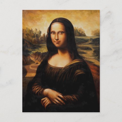 The Mona Lisa by Leonardo Da Vinci Postcard