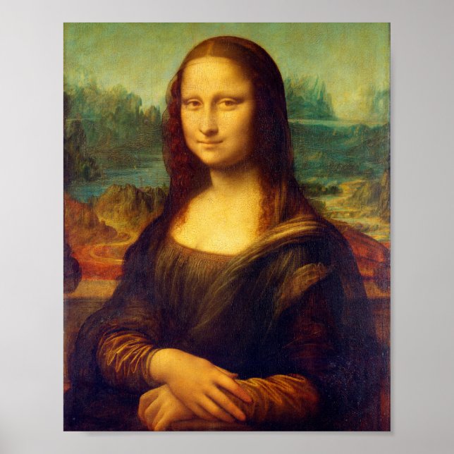 The Mona Lisa by Leonardo Da Vinci Poster (Front)