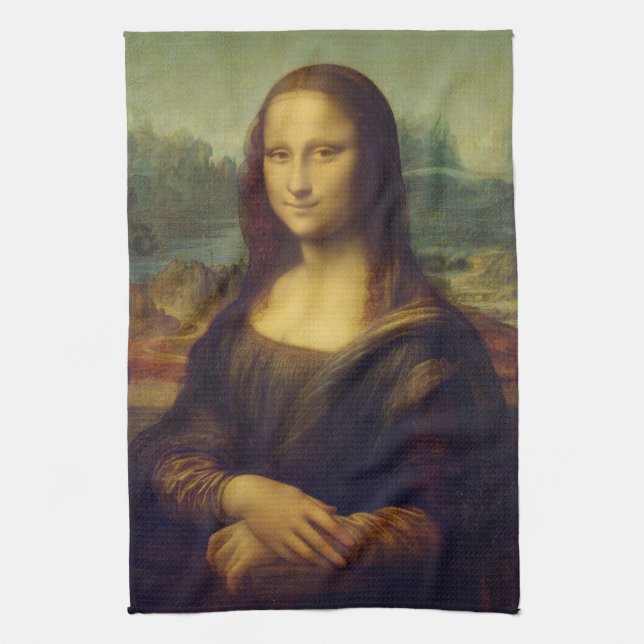The Mona Lisa By Leonardo Da Vinci Towel (Vertical)