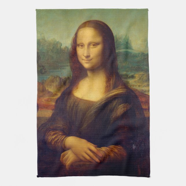 The Mona Lisa Kitchen Towel (Vertical)