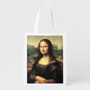 The Mona Lisa Leonardo da Vinci Grocery Bag
