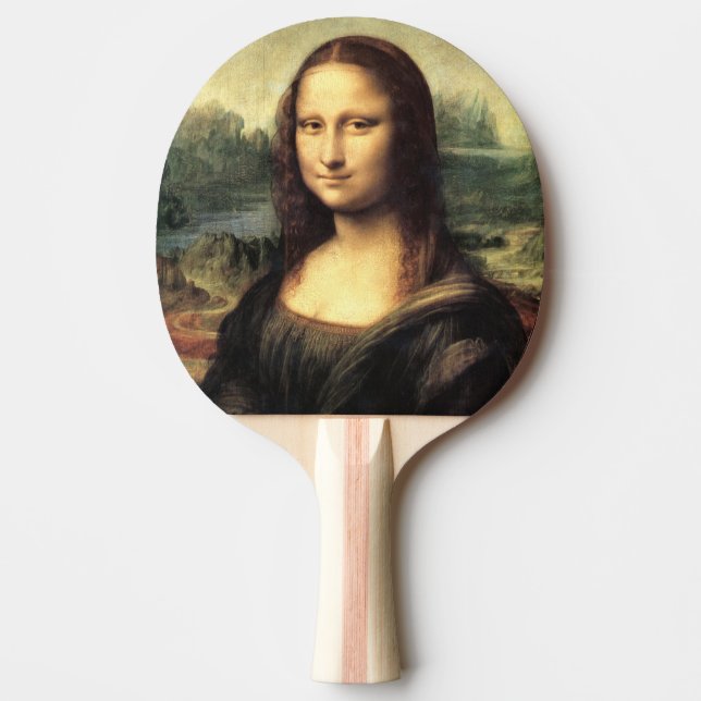 The Mona Lisa Leonardo da Vinci        Ping Pong Paddle (Front)