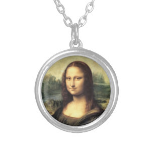 The Mona Lisa Leonardo da Vinci    Silver Plated Necklace