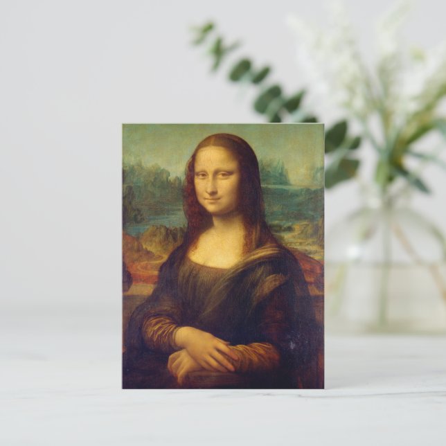 The Mona Lisa Postcard (Standing Front)