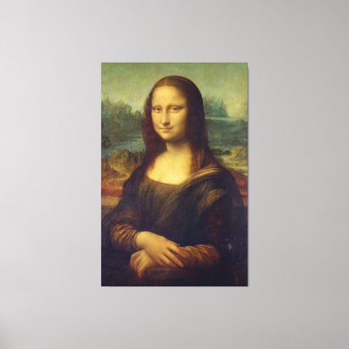 The Mona Lisa Stretched Canvas Print