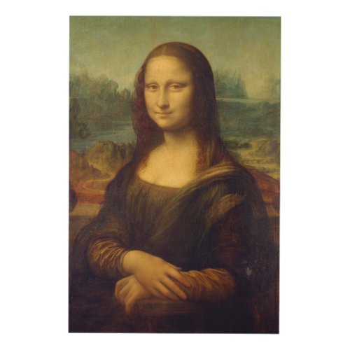 The Mona Lisa  Wood Wall Art