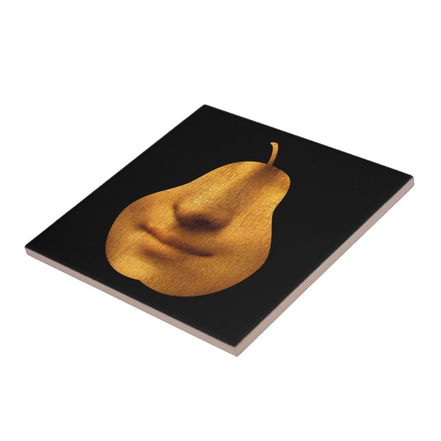 The Mona Lisa's Smile Ceramic Tile (Side)