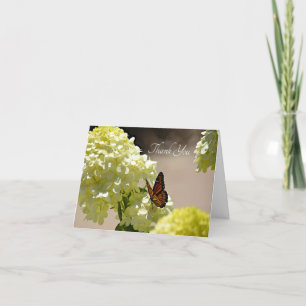 The Monarch and the Flowers Letterpress Thank You Card
