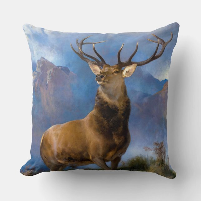 The Monarch of the Glen by Edwin Landseer Throw Pillow (Front)