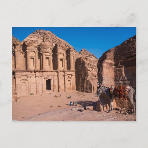 The Monastery in Petra Postcard