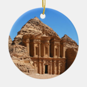 The Monastery Petra Jordan Ceramic Ornament