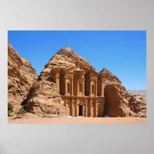 The Monastery Petra Jordan Poster
