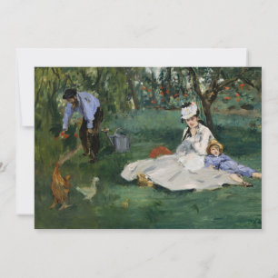 The Monet Family in Their Garden   Édouard Manet
