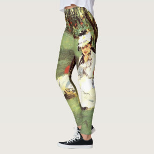 The Monet family in their garden Edouard Manet Leggings
