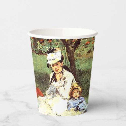  The Monet family in their garden Edouard Manet   Paper Cups