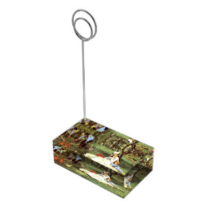  The Monet family in their garden Edouard Manet    Place Card Holder