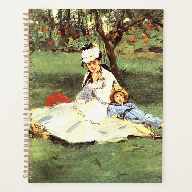  The Monet family in their garden Edouard Manet    Planner (Front)