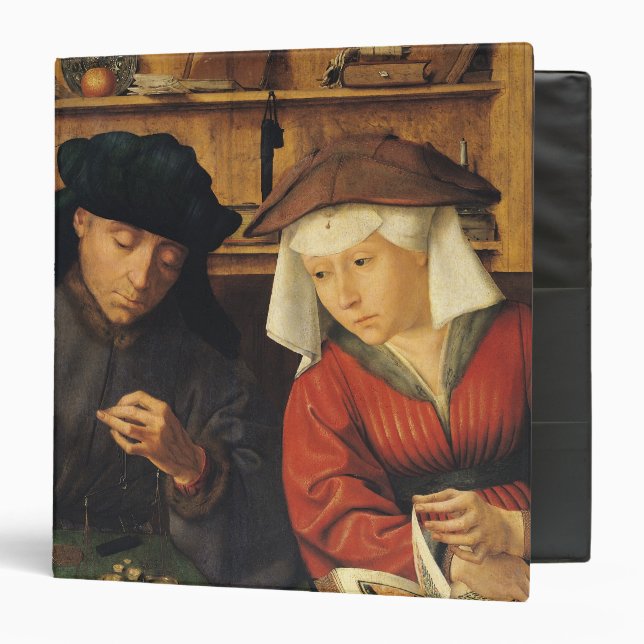 The Money Lender and his Wife, 1514 Binder (Front/Inside)