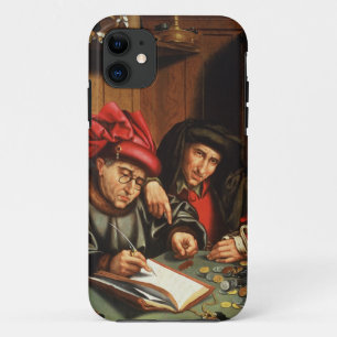 The Money Lenders (oil on oak panel) iPhone 11 Case
