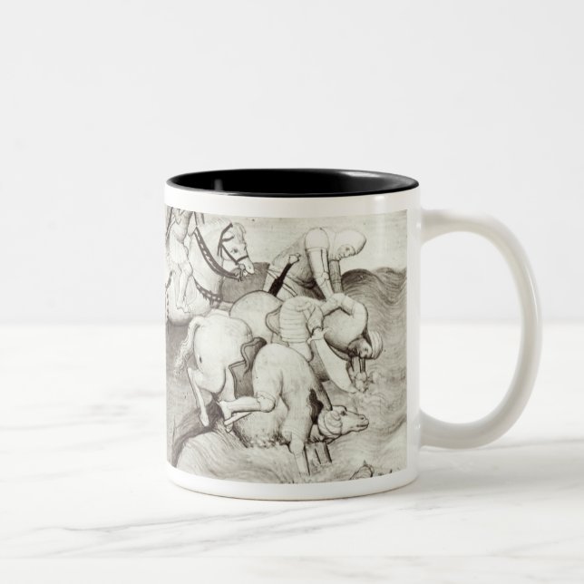 The Mongol leader, Hulagu, khan of the Ilkhanate Two-Tone Coffee Mug (Right)
