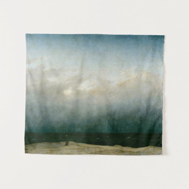 The Monk by the Sea by Caspar David Friedrich Tapestry (Front (Horizontal))