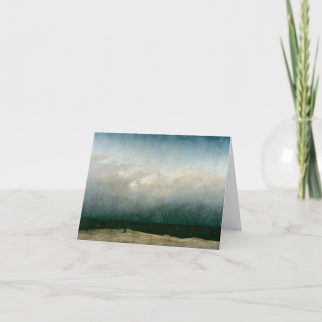 The Monk by the Sea by Caspar David Friedrich Thank You Card (Front)