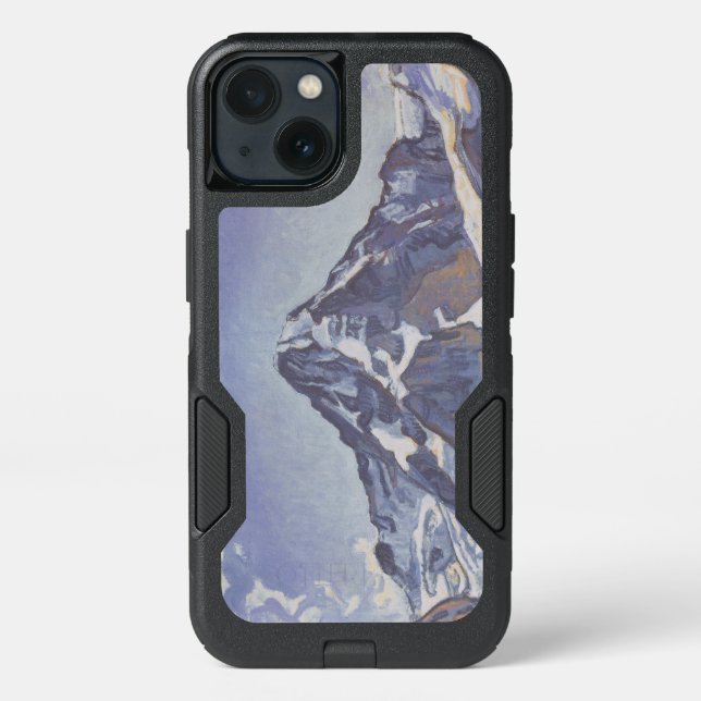 The Monk Mountain With Clouds (Ferdinand Hodler) Otterbox iPhone Case (Back)