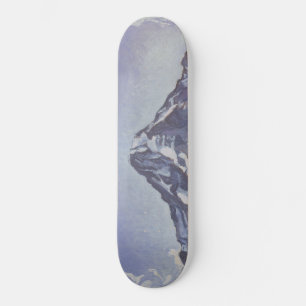 The Monk Mountain With Clouds (Ferdinand Hodler) Skateboard