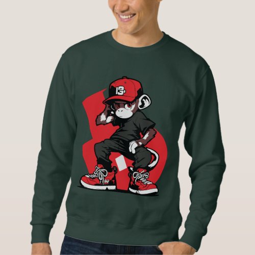 The Monkey Design  Mens T_Shirt Sweatshirt
