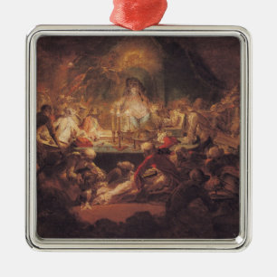 The Monkey Freemasons Metal Ornament