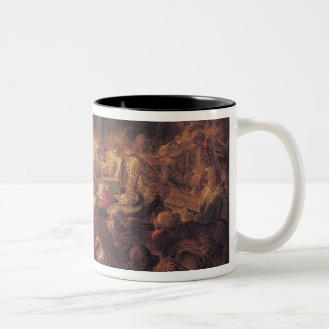 The Monkey Freemasons Two-Tone Coffee Mug (Right)