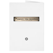 The Monkey Painter (Back)