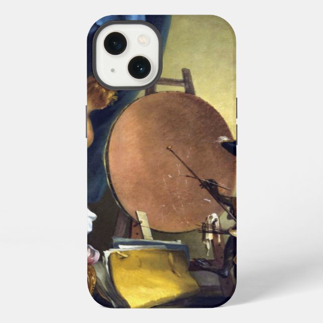 The Monkey Painter Iphone Case (Back)