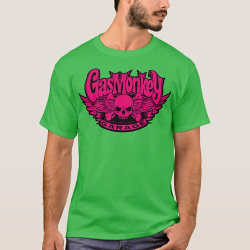 The Monkey Skull Shop Pink T_Shirt