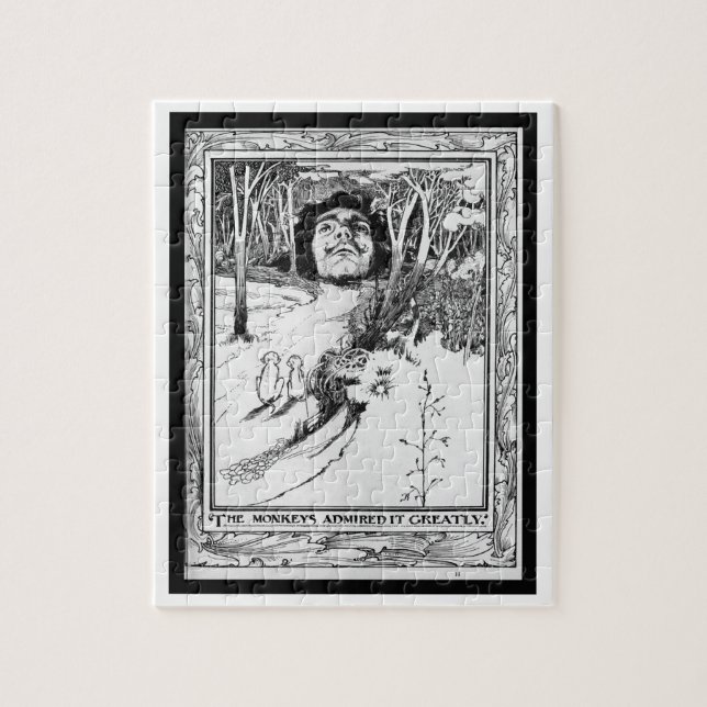The Monkeys Admired It Greatly Jigsaw Puzzle (Vertical)