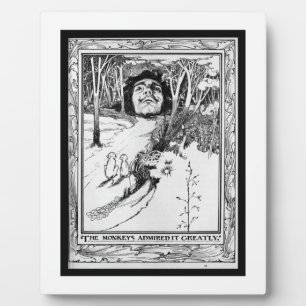 The Monkeys Admired It Greatly Plaque